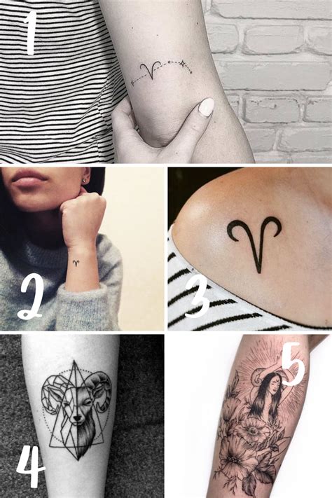 aries zodiac sign tattoo ideas|aries zodiac sign tattoo minimalist.